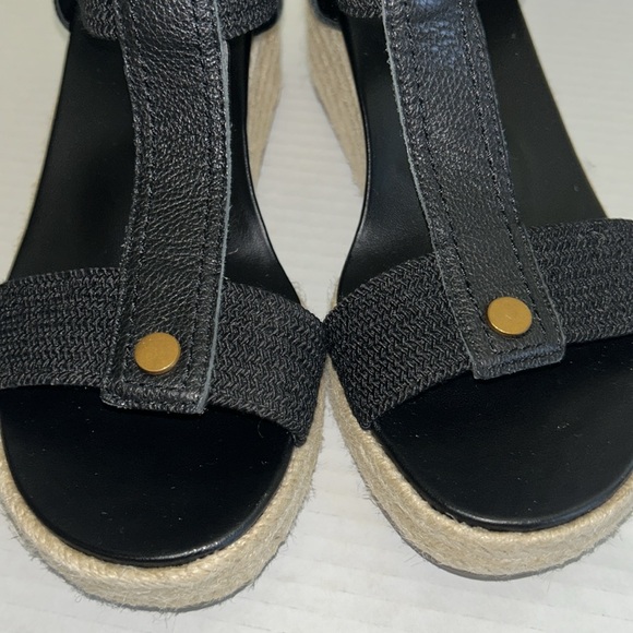 Vionic Calera Espadrille Wedge Sandal Black - Size 7 - Picture 8 of 11